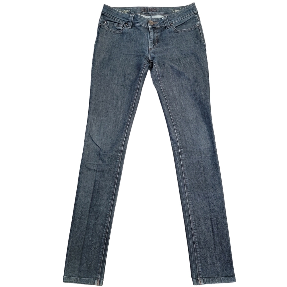 DL1961 Nicole Ultra Skinny Dark Wash Stretch Low Waist Jeans 27